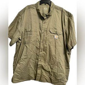 Big & Tall Carhartt Short Sleeved Button Down Shirt